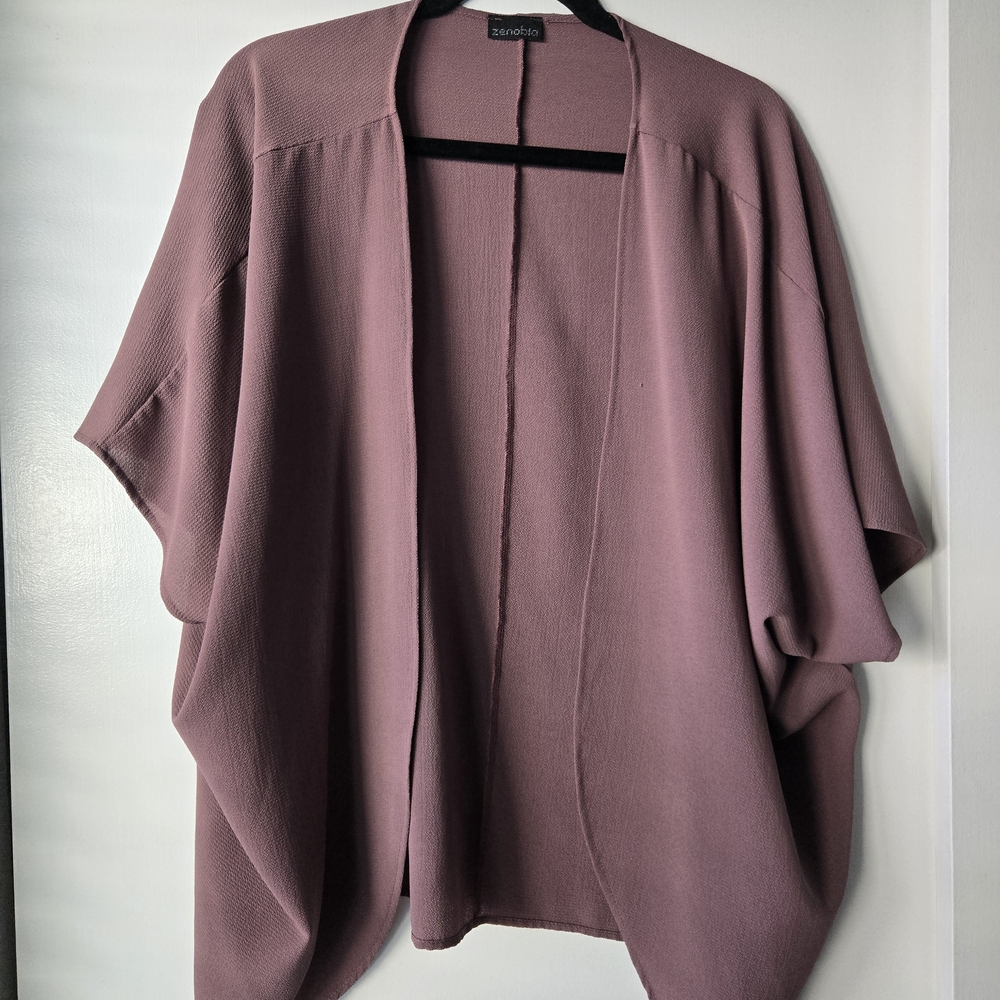 Zenobia Women's Mauve/Purple Cape Jacket